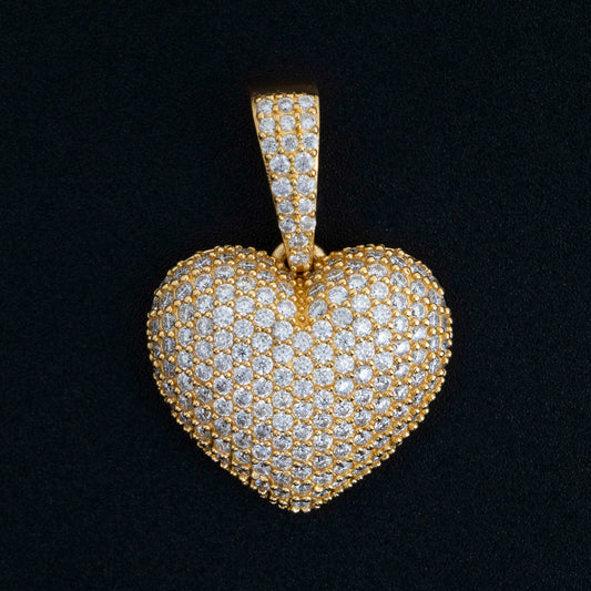 GL Iced Out VVS Diamond Custom Heart Pendant