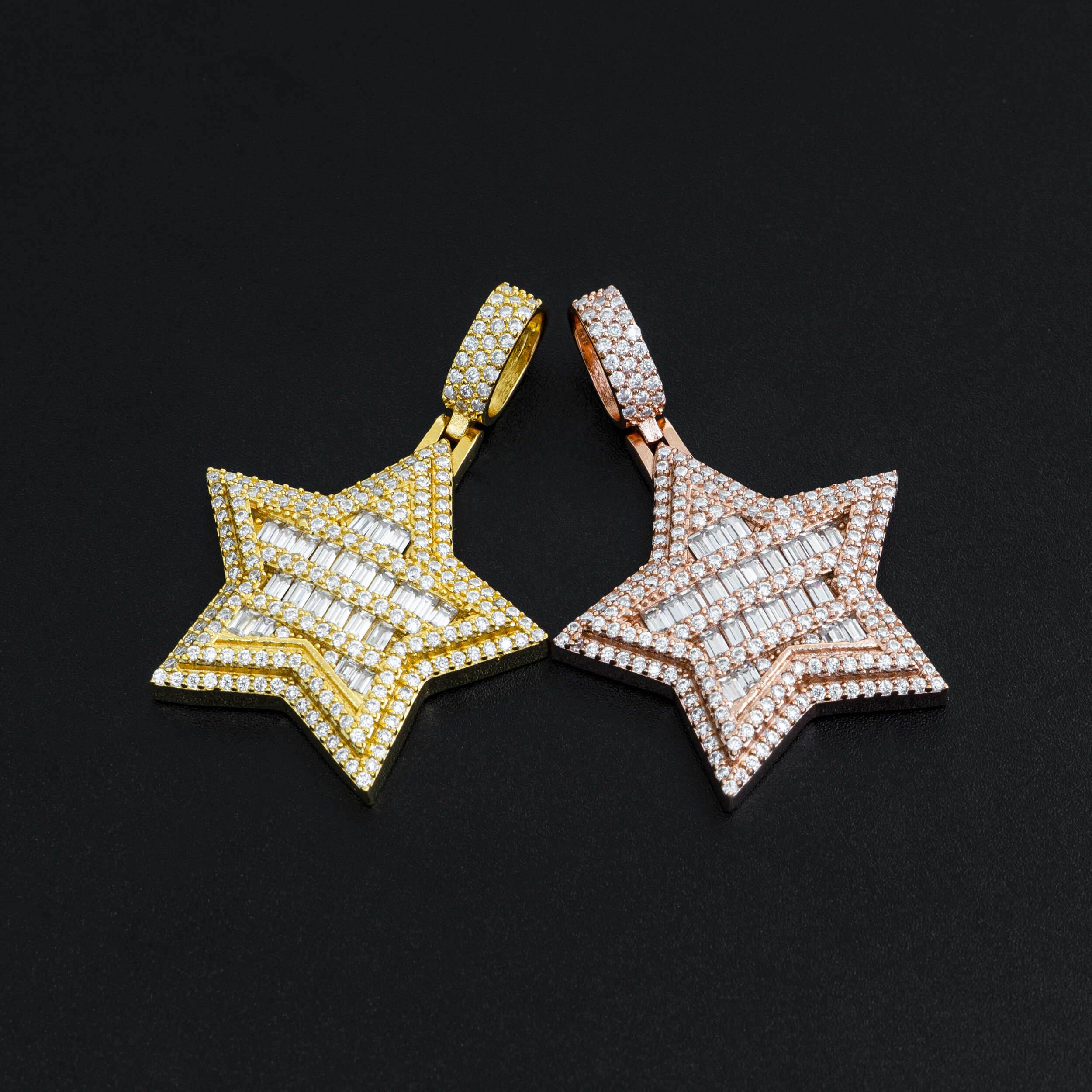 GL Hip Hop Star VVS Moissanite Silver Iced Out Diamond Pendant