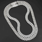 13MM Trapezoid VVS Moissanite EDG Cuban Link Chain
