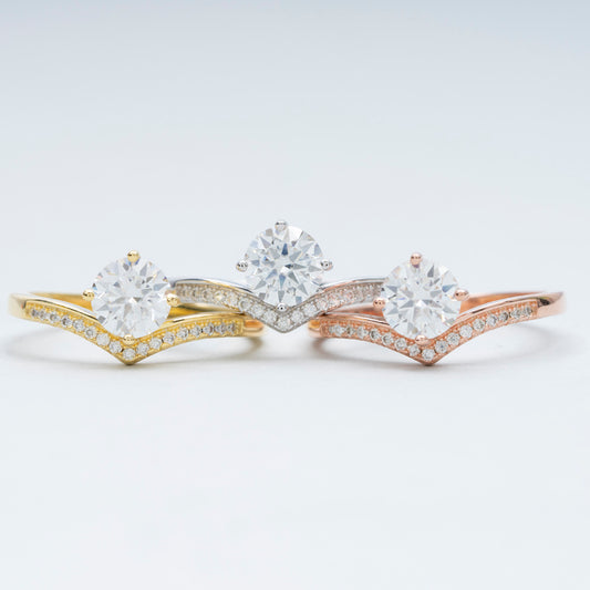 VVS Moissanite Engagement ring Wedding diamond ring