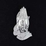 Praying Hands Moissanite Iced Out Hip Hop Pendant