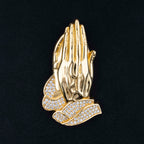 GL Praying Hands Moissanite Hip Hop Pendant