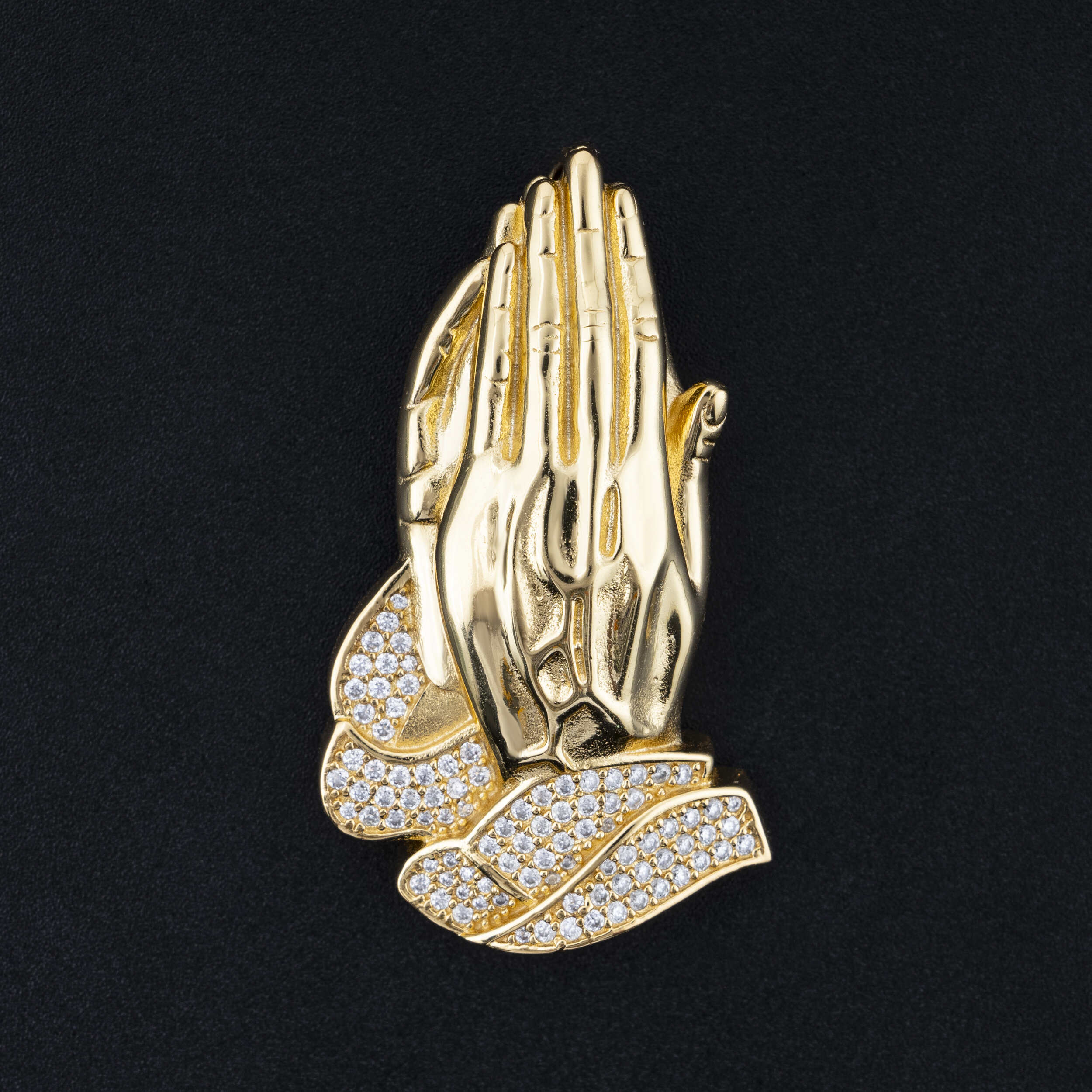 GL Praying Hands Moissanite Hip Hop Pendant