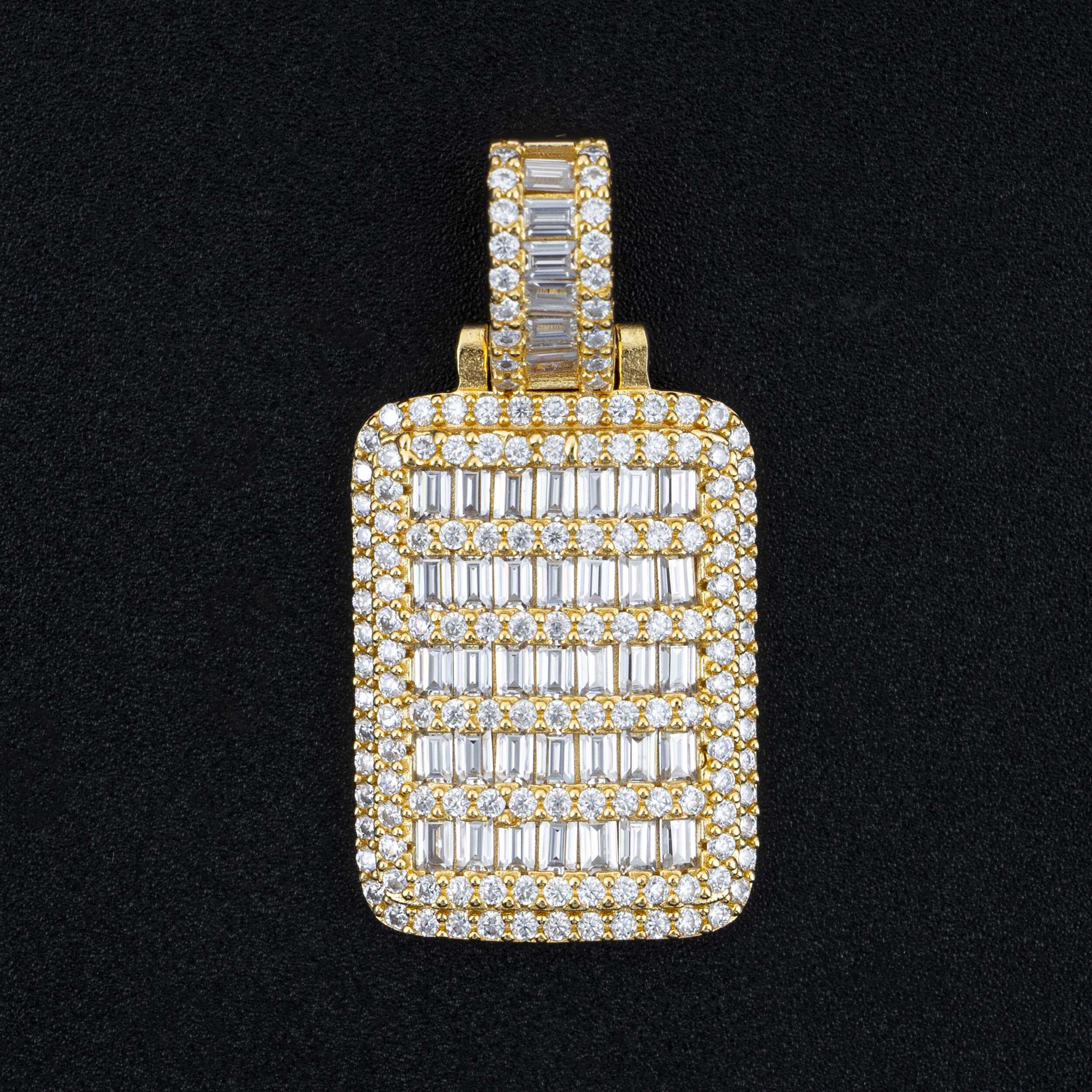 hip hop jewelry D color moissanite diamond 925 silver moissanite iced out pendant