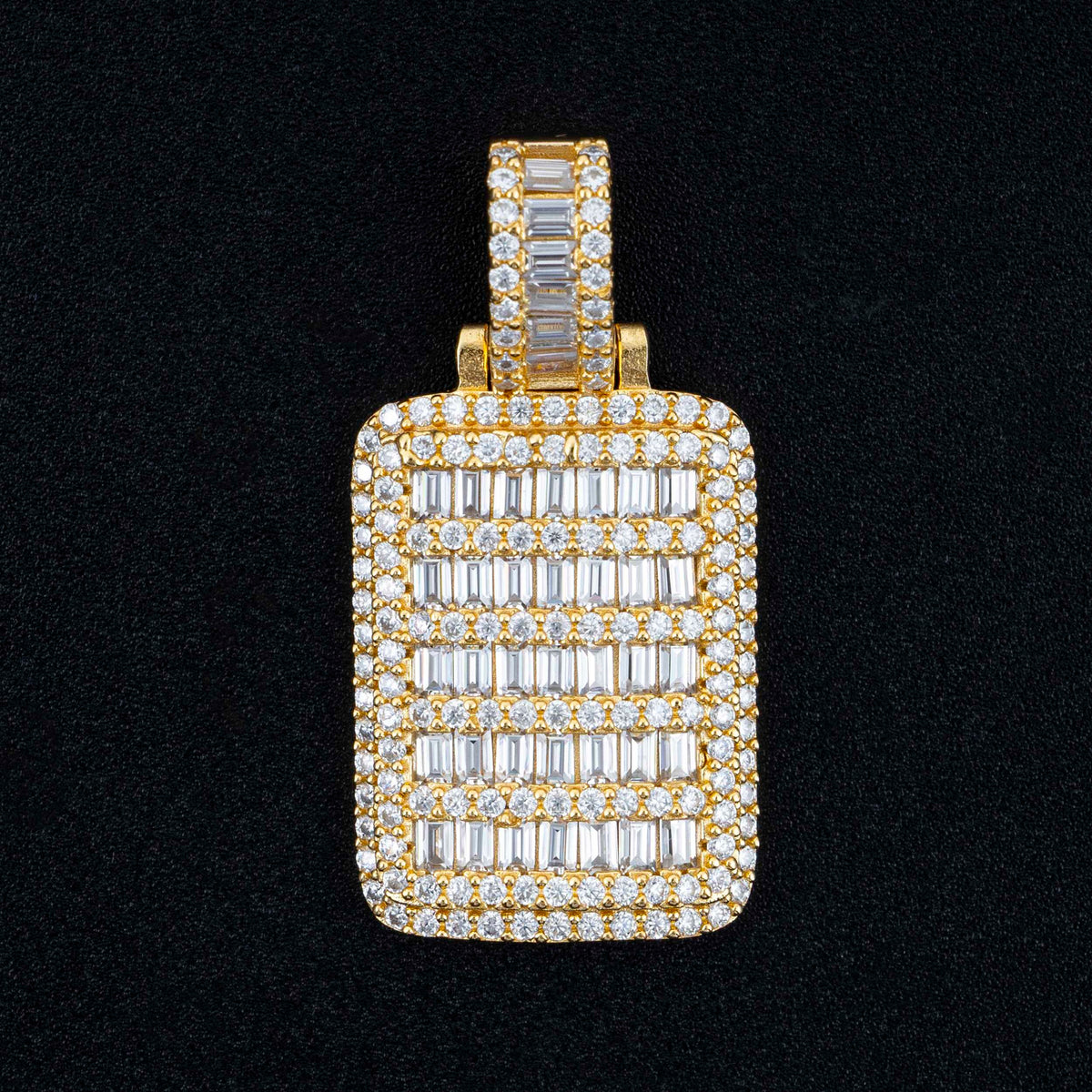 hip hop jewelry D color moissanite diamond 925 silver moissanite iced out pendant