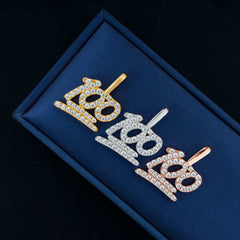 GL Hip Hop Moissanite Iced Out Custom-made "100" Pendant