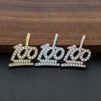 GL Hip Hop Moissanite Iced Out Custom-made "100" Pendant