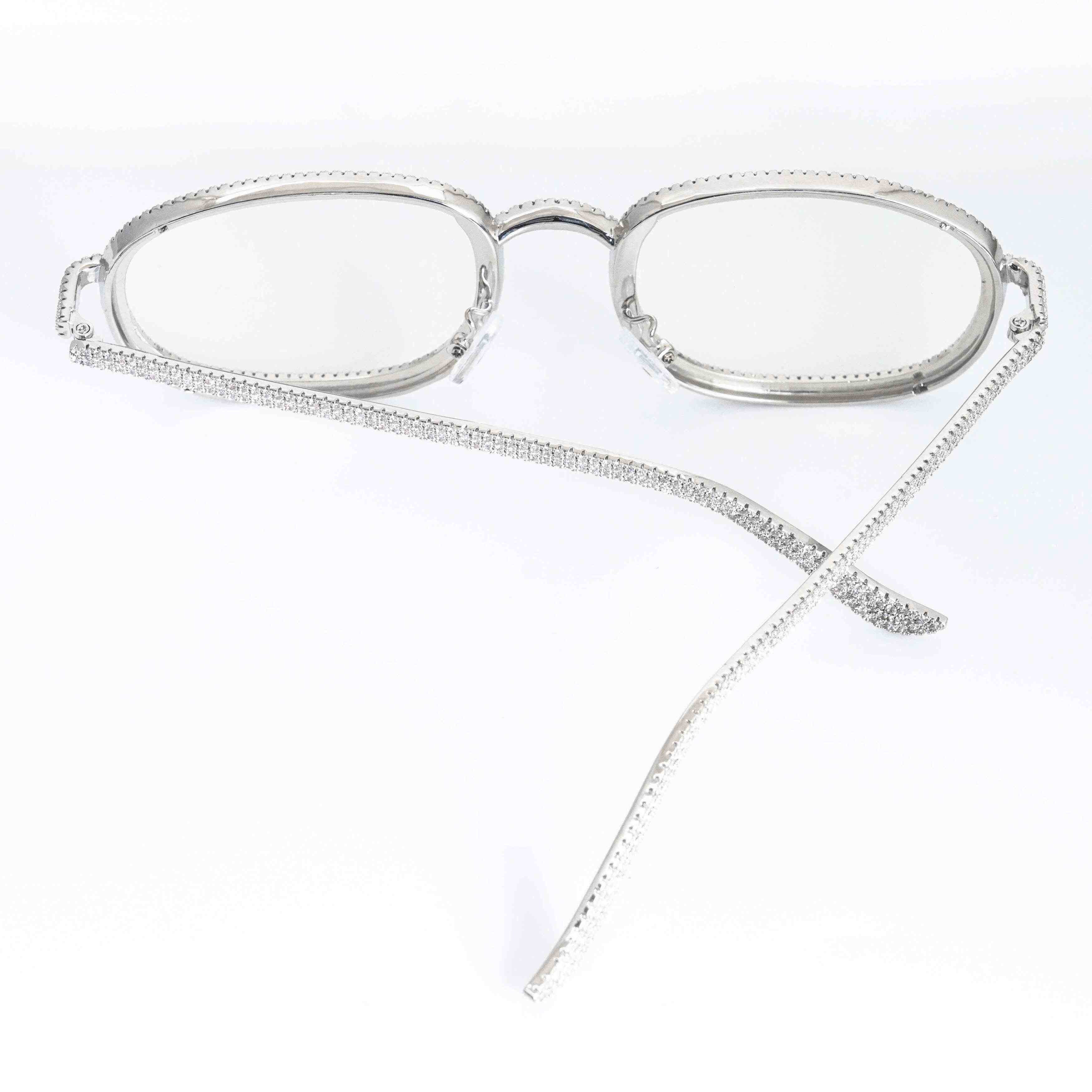GL Rapper Jewelry  Hip Hop 5A+ Diamind Iced out Glasses