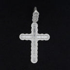GL Hip Hop Iced Out Baguette Diamond Cross Pendant