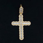 GL Hip Hop Iced Out Baguette Diamond Cross Pendant