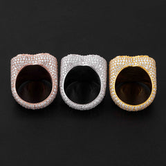 GL Custom Jewelry 925 Sterling Silver moissanite Ring VVS diamond Hip Hop  Heart Ring