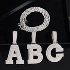 GL Hip Hop jewelry Name Letter Moissanite Diamond Pendant