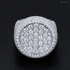 Custom Luxury Jewelry VVS Moissanite Diamond Men Ring