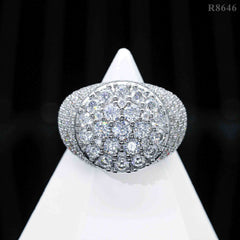 【US 3 Days Delivery】GL Hip Hop Fine Jewelry VVS Moissanite Diamond Ring