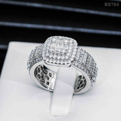 GL Hip Hop Jewelry VVS Moissanite Diamond Men Ring