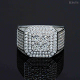top quality iced out jewelry vvs moissanite hip hop men ring