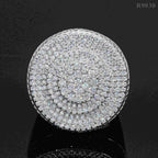 GL Hip Hop Fine Jewelry 925 Sterling Silver VVS Moissanite Diamond Ring
