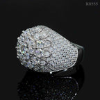 GL Hip Hop Fine Jewelry 925 Sterling Silver VVS Moissanite Diamond Ring