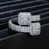top quality jewelry vvs moissanite hip hop ring