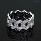 【US 3 Days Delivery】GL High Jewelry VVS Moissanite Ring Men's Rock Diamond Hip Hop Ring