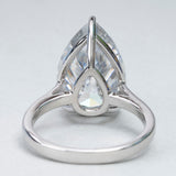 Shining Unique Flower 925 Sterling Silver Bride Jewelry Moissanite Engagement Rings