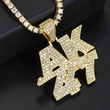 “AK47gun” Brass Zircon pendant