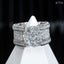 Fine Jewelry Iced Out Hip Hop Cuban Ring 925 Sterling Silver VVS Moissanite Diamond