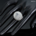 【US 3 Days Delivery】GL Iced Out VVS Moissanite Hip Hop Ring Men