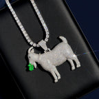 【US 3 Days Delivery】GL Lamb S925 Silver Moissanite Diamond Pendant