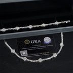 GL 3mm Flower 925 Silver Moissanite Tennis Chain