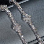 GL 3mm Flower 925 Silver Moissanite Tennis Chain