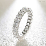 Luxury Jewelry Moissanite Rings VVS Moissanite Band 925 Sterling Silver Gold Plated Wedding Engagement Moissanite Diamond Ring
