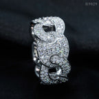 GL New Fashion Pass Diamond Tester Iced Out Hip Hop 925 Sterling Silver Moissanite Ring