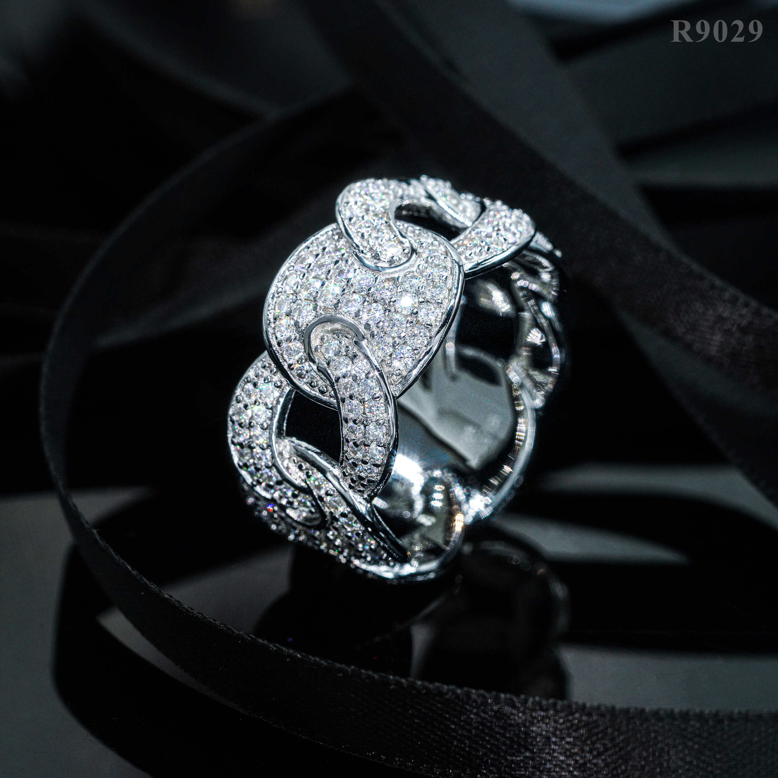GL New Fashion Pass Diamond Tester Iced Out Hip Hop 925 Sterling Silver Moissanite Ring