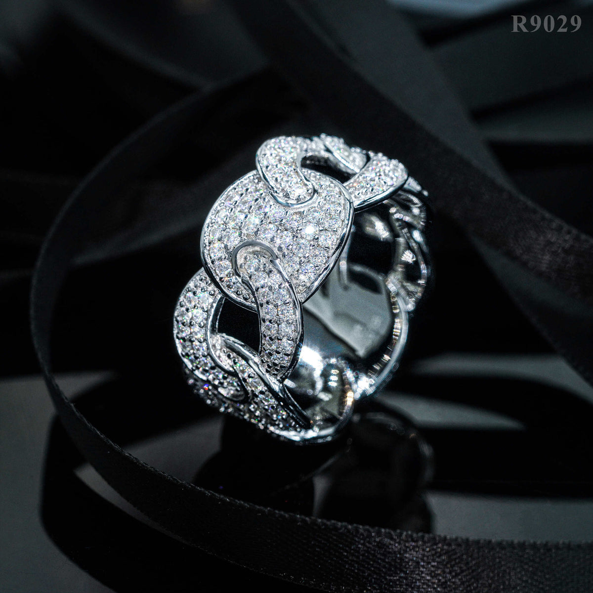 GL New Fashion Pass Diamond Tester Iced Out Hip Hop 925 Sterling Silver Moissanite Ring