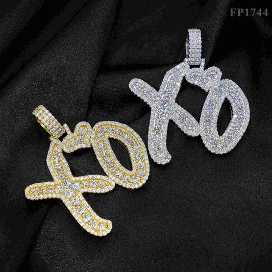 Hip Hop jewelry Letter moissanite Diamond pendant
