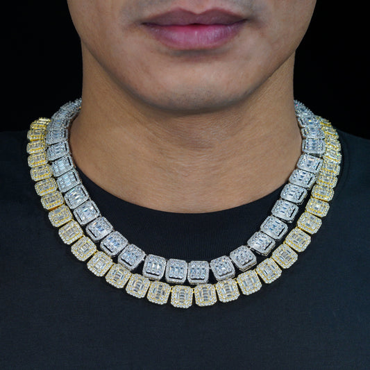 13.5mm Miami Iced Out Brass Zircon Cuban Link Chain
