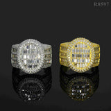 luxury fine jewelry vvs moissanite men hip hop ring