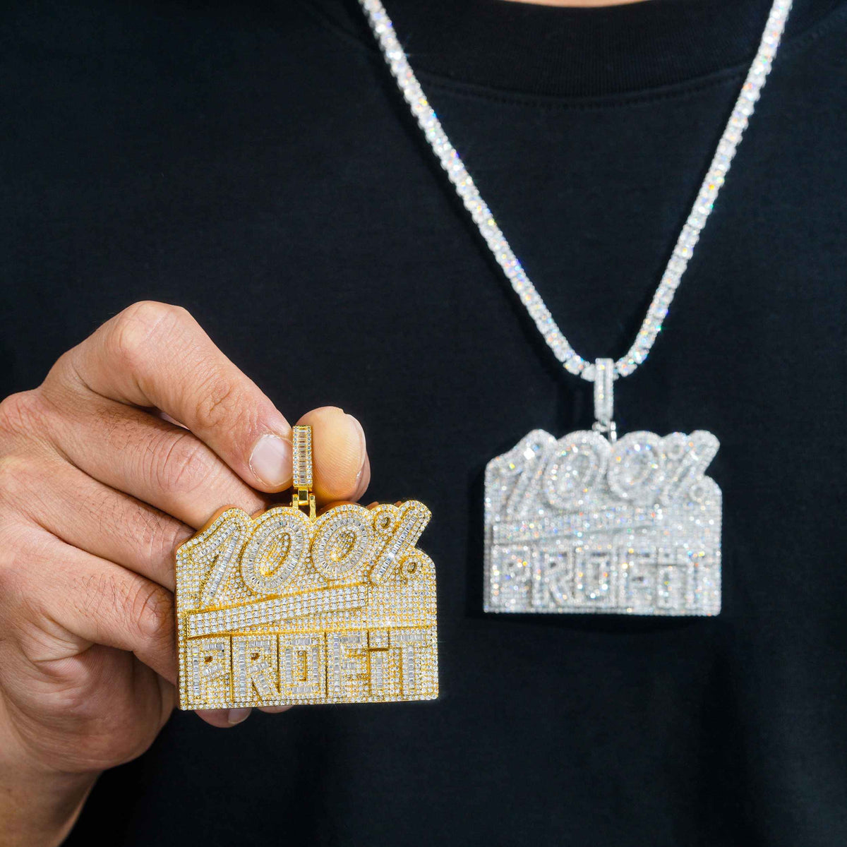 '100% profit' Brass Zircon Pendant