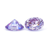 Round Brilliant Cut purple loose Moissanite Diamond