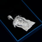 GL Hip Hop Jewelry Custom Silver Moissanite Jesus Pendant