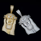 GL Hip Hop Iced Out Moissanite Diamond Jesus Pendants