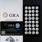 GRA Certificate moissanite Round Bowstone loose White Color moissanite