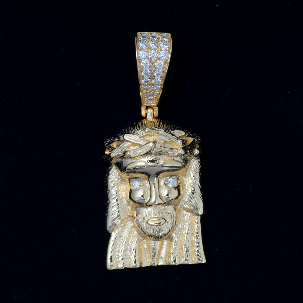 GL Iced Out Custom Moissanite Diamond Jesus Pendant Secondary image