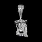 GL 18k Gold Plated Silver Miossanite Diamonds Jesus Pendant