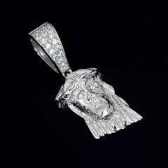 GL 18k Gold Plated Silver Miossanite DiamondsJesus Pendant
