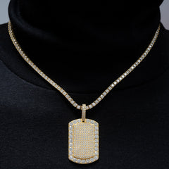 GL Iced Out Hip Hop Nameplate pendant