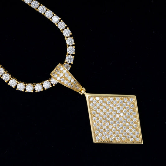 fine jewelry hip hop custom diamond charm gra moissanite pendant