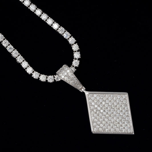 fine jewelry hip hop custom diamond charm gra moissanite pendant