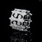 GL Hip Hop Cross VVS Moissanite Ring